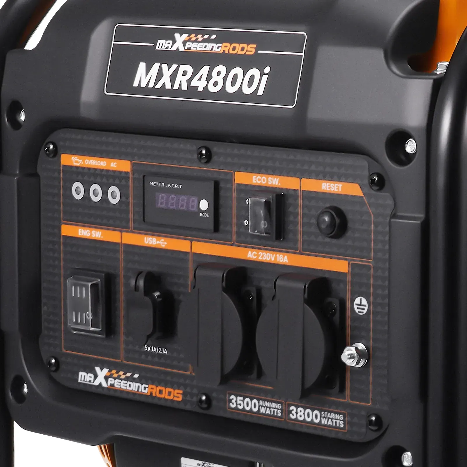 Генератор інверторний MaXpeedingRods MXR4800i, 3.5 кВт, бензин, ручний стартер — фото 7