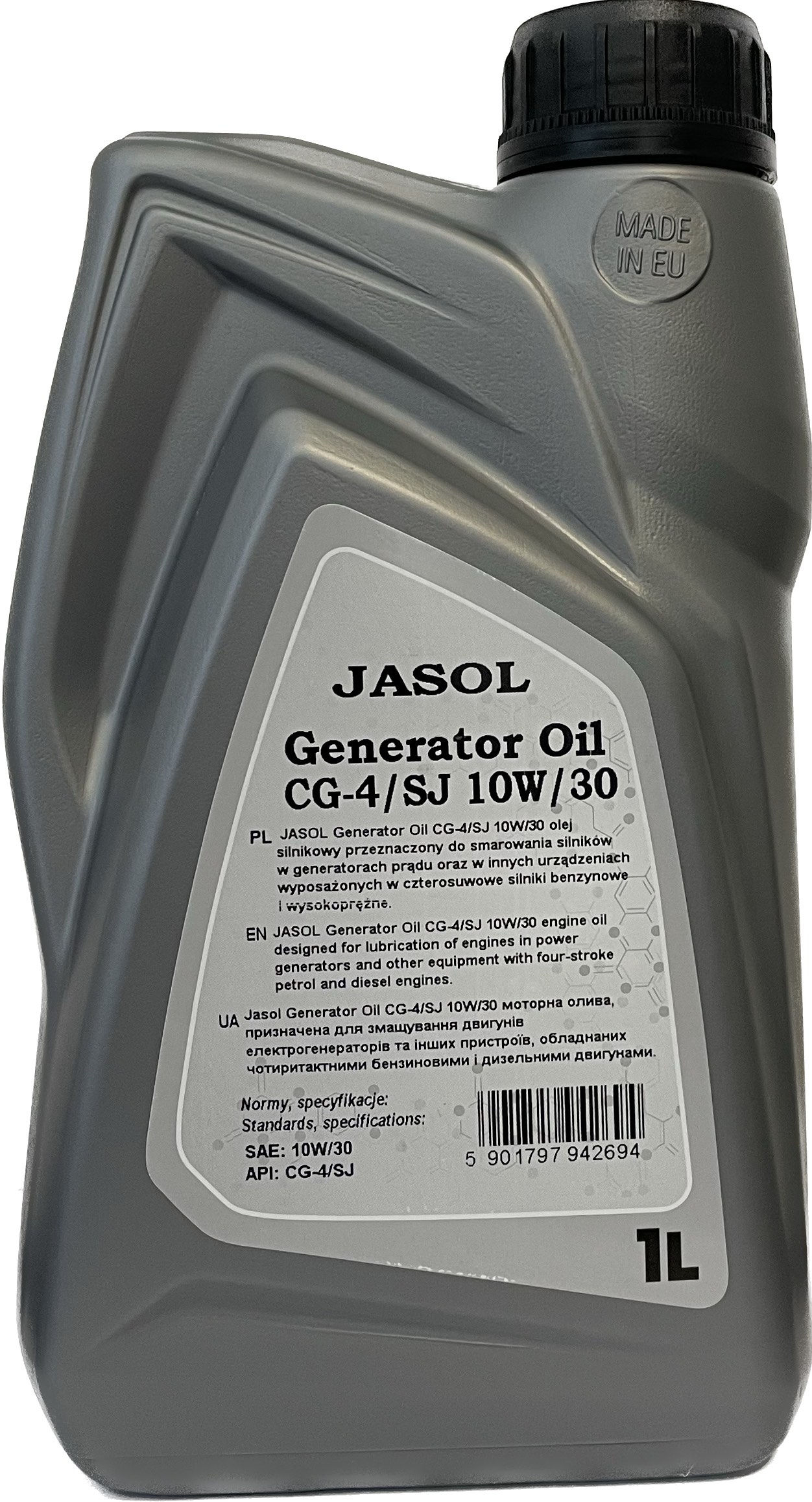 Генератор Мастило Jasol Generator Oil 10w-30 1л. — фото 2