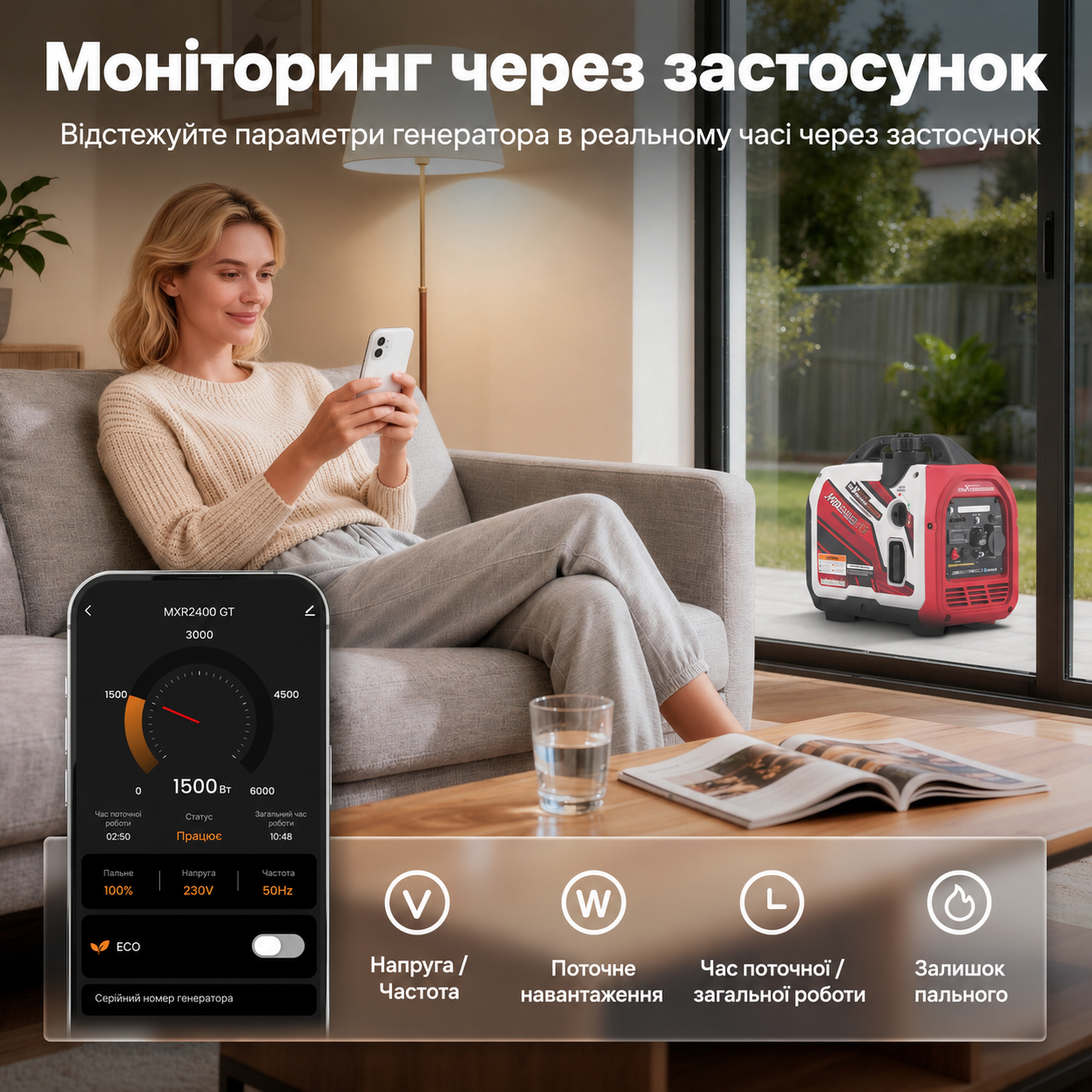 Генератор Генератор інверторний MaXpeedingRods MXR2400GT — фото 8