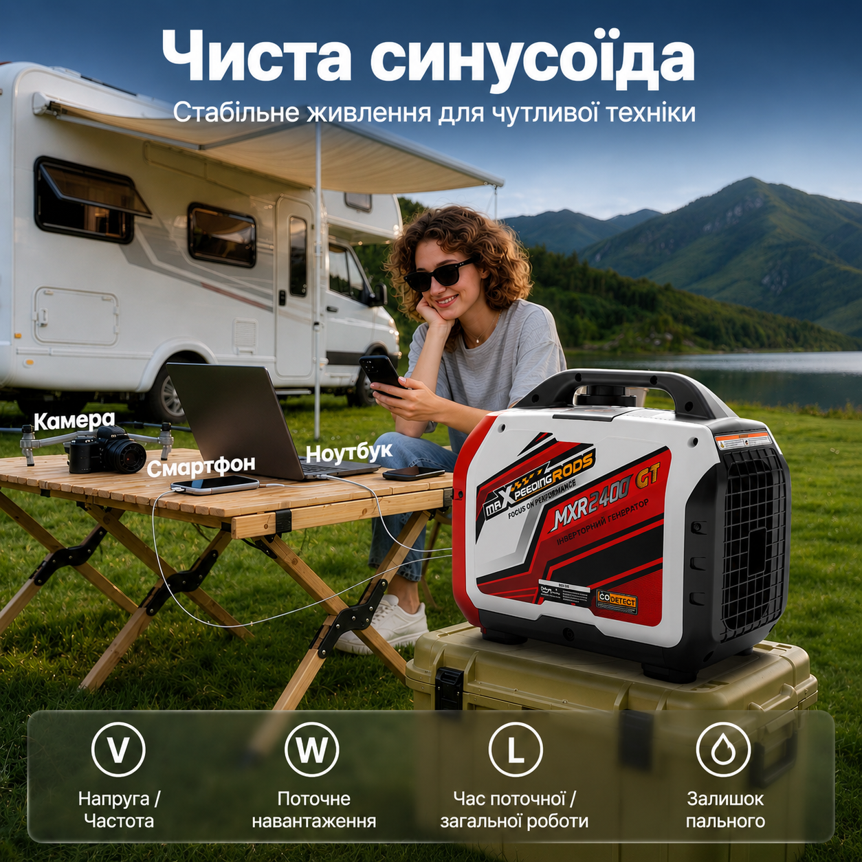 Генератор Генератор інверторний MaXpeedingRods MXR2400GT — фото 10